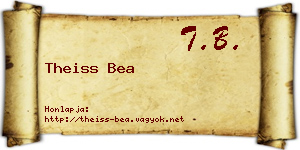 Theiss Bea névjegykártya